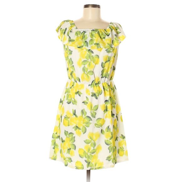 lemon print sundress